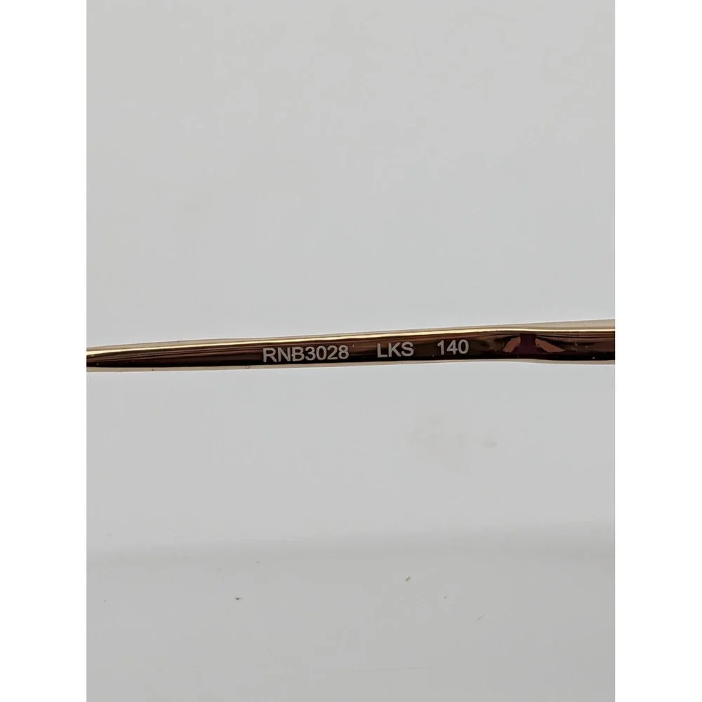 Rag & Bone RNB3028 Blue Gold Eyeglasses Frames Only 55-17 Geometric Metal Womens